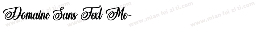 Domaine Sans Text Me字体转换